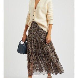 Veronica Beard Shailene Silk Skirt 16